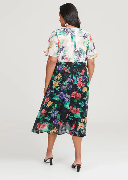 💖 Taking Shape Emily Floral Event Dress Plus Size 24-26 RRP $199 💖 As New