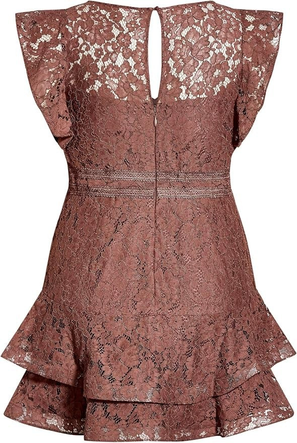 CITY CHIC Sienna Dress in Mocha Brown Plus Size XL/22 NWT [RRP $159.95]