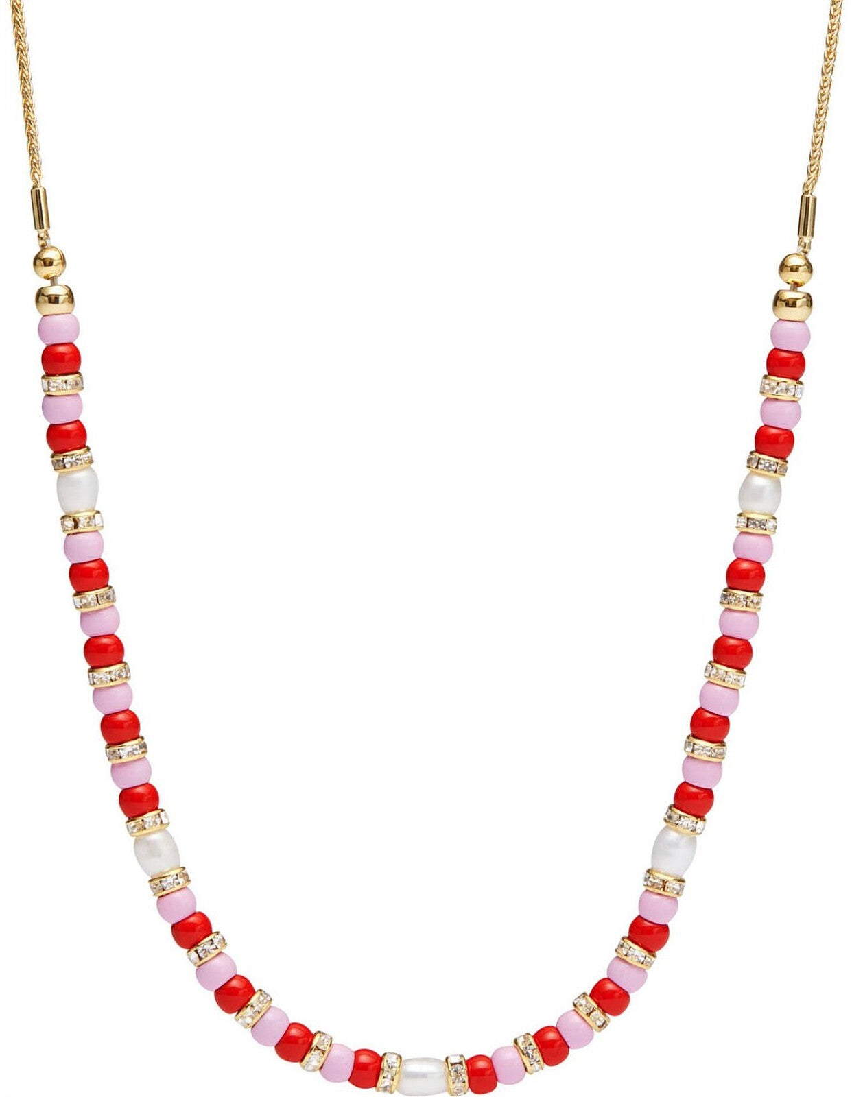 MIMCO  Resort Beaded Necklace, Freshwater Pearl,  Dust Bag  RRP $129 Genuine