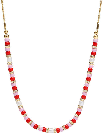 MIMCO  Resort Beaded Necklace, Freshwater Pearl,  Dust Bag  RRP $129 Genuine