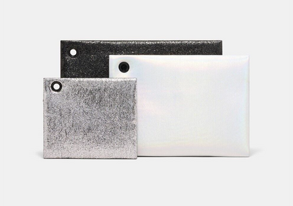 BNWT Mimco Trilogy Pouch Set Black, Silver and White Genuine ❤️RRP $79.95❤️ NEW