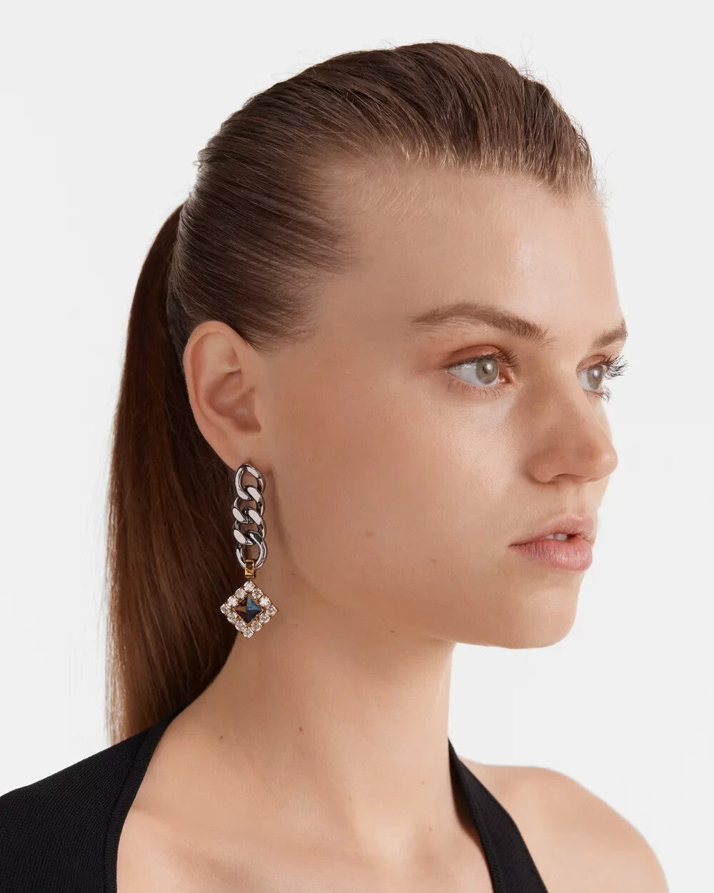MIMCO Space Dust Drop Earrings Gold/Silver  RRP $129  Genuine, New + Dust Bag