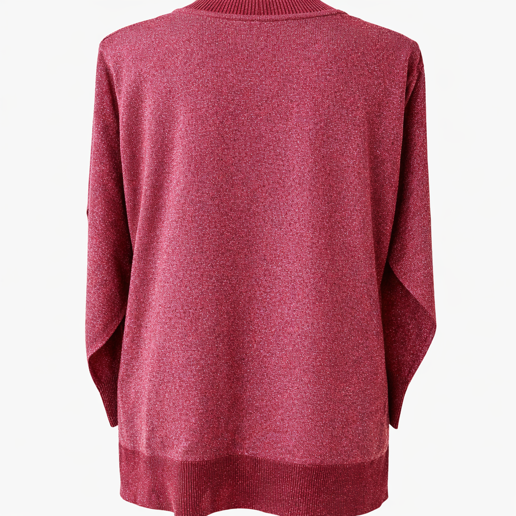 BEME Lurex Long Sleeve Knit Top Plus Size 20 (L) Red New RRP $95 🌟 Stunning🌟