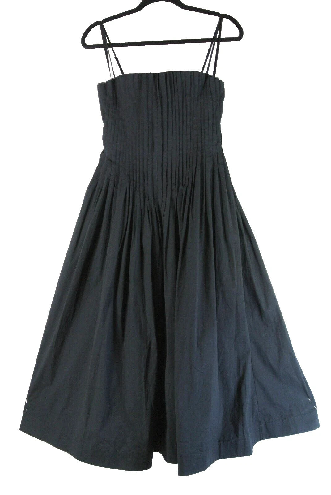 Portmans Linda pintuck dress Black 100% Cotton 16 New RRP $199.95🌹 Stunning 🌹