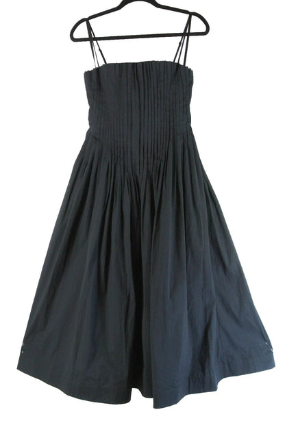 Portmans Linda pintuck dress Black 100% Cotton 16 New RRP $199.95🌹 Stunning 🌹