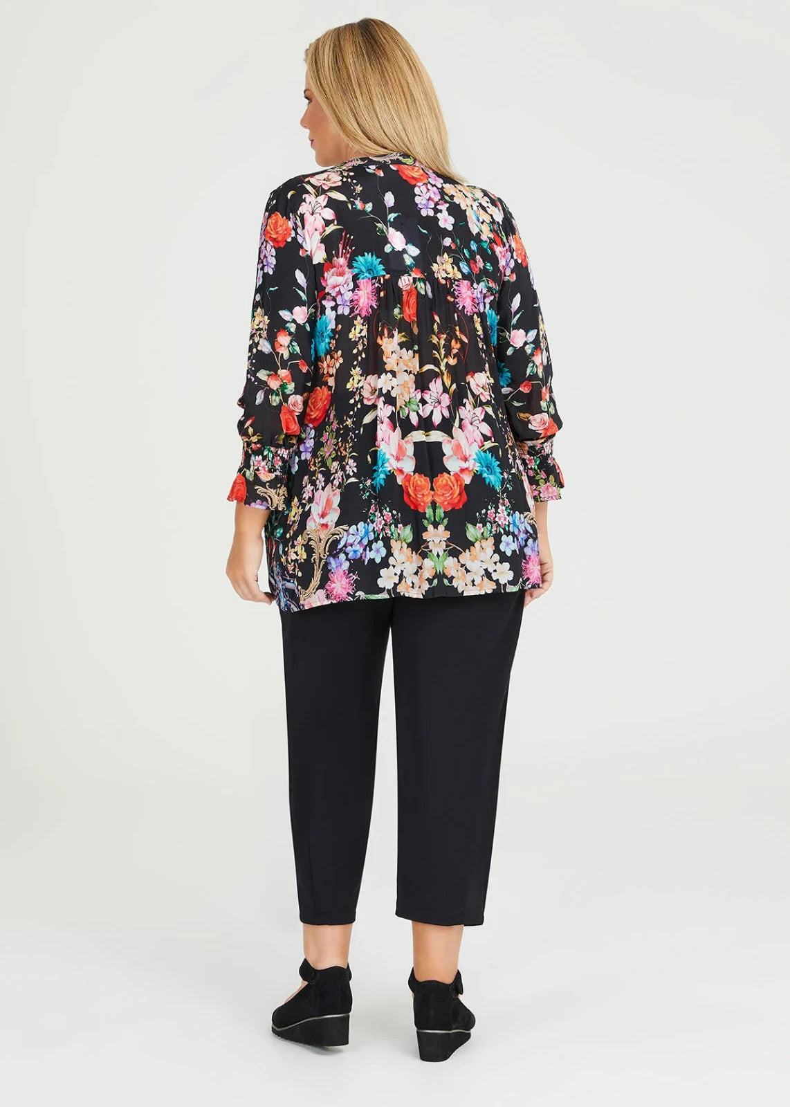 Taking Shape Natural Desert Bloom Tunic in Print Plus Size 14 BNWT