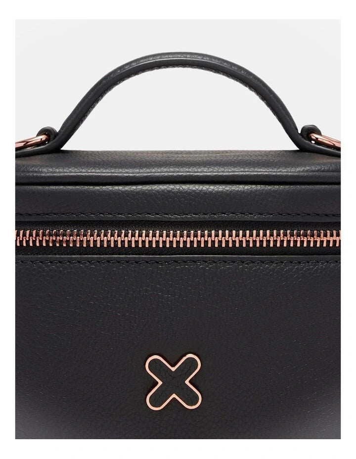MIMCO Hendrix Bag Grab Bag, Cosmetic in Black Leather Genuine ❤️RRP $149.95❤️