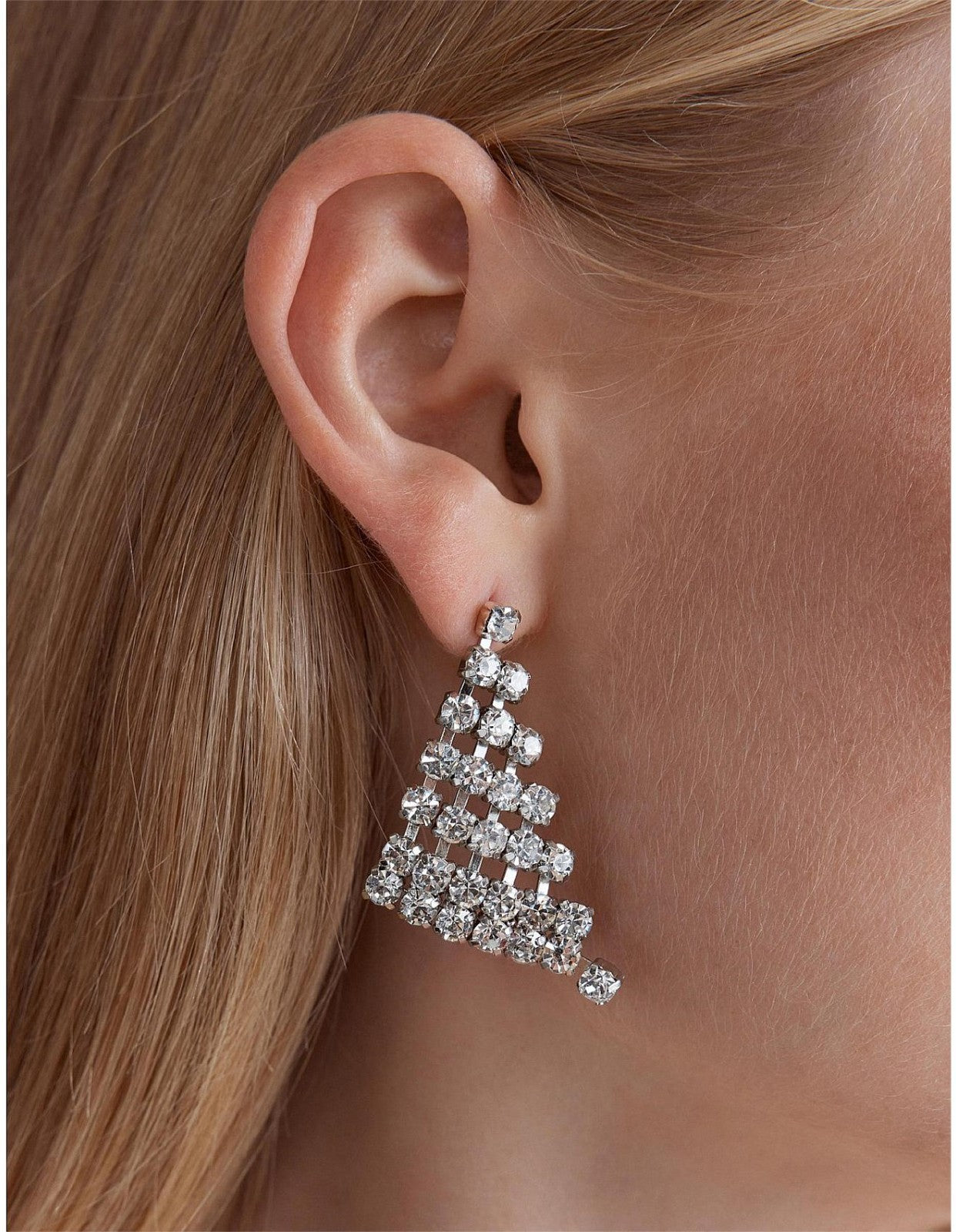 Mimco Galore Drop Earrings in Silver New *Genuine  RRP $100  Stunning + Dust Bag