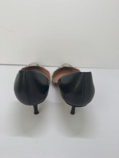 ENZO ANGIOLINI Eagabrino Black & White Pointed Toe High Heels Leather worn once