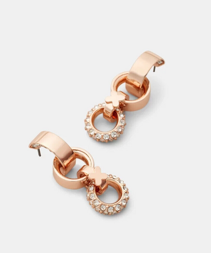 Mimco Mim Dream Earrings set in Rose Gold RRP $129  New Rose Gold + Dust Bag