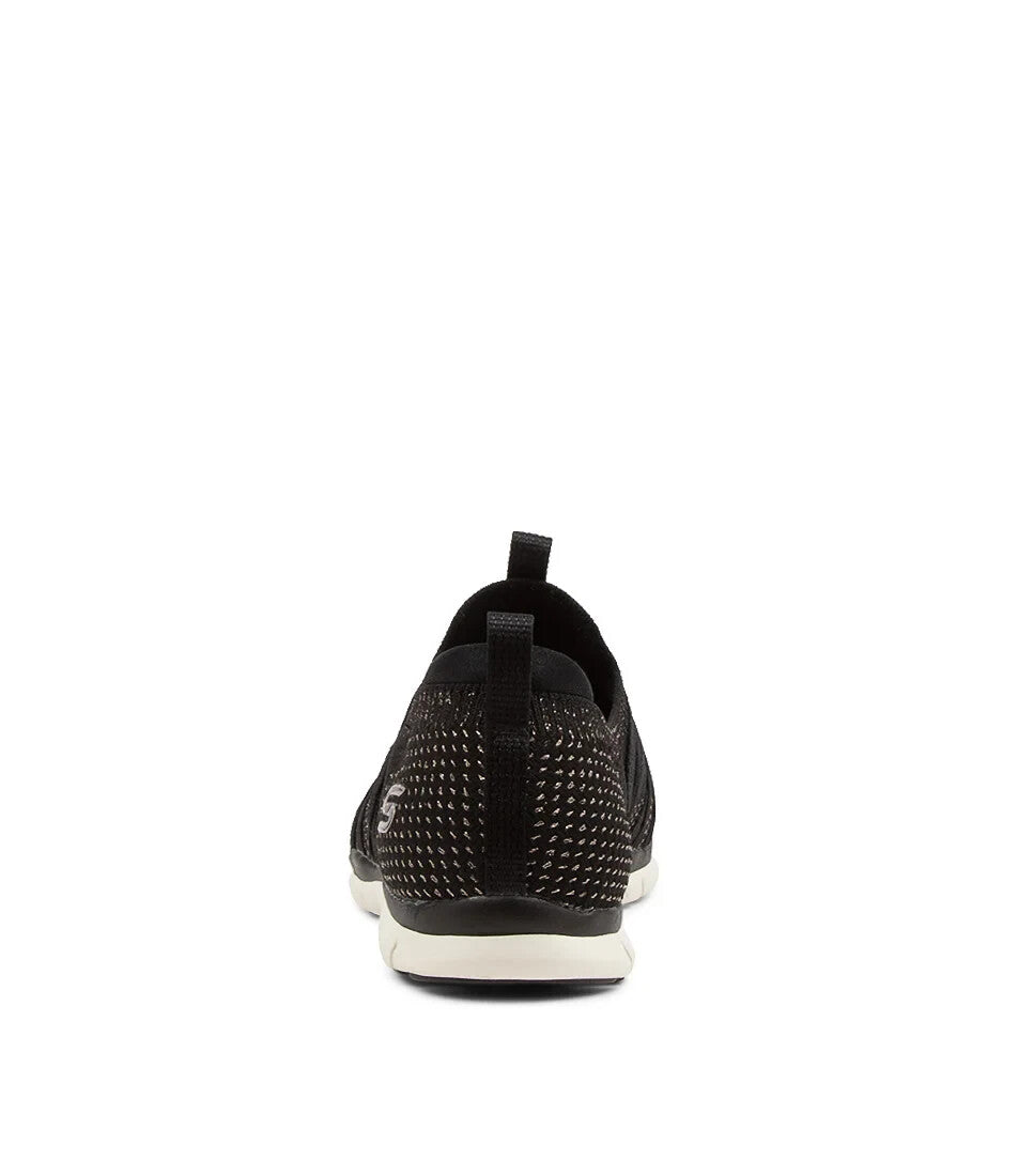 SKECHERS Gratis Black-Rose Gold womens Sneakers Slip In -  as New RRP $130