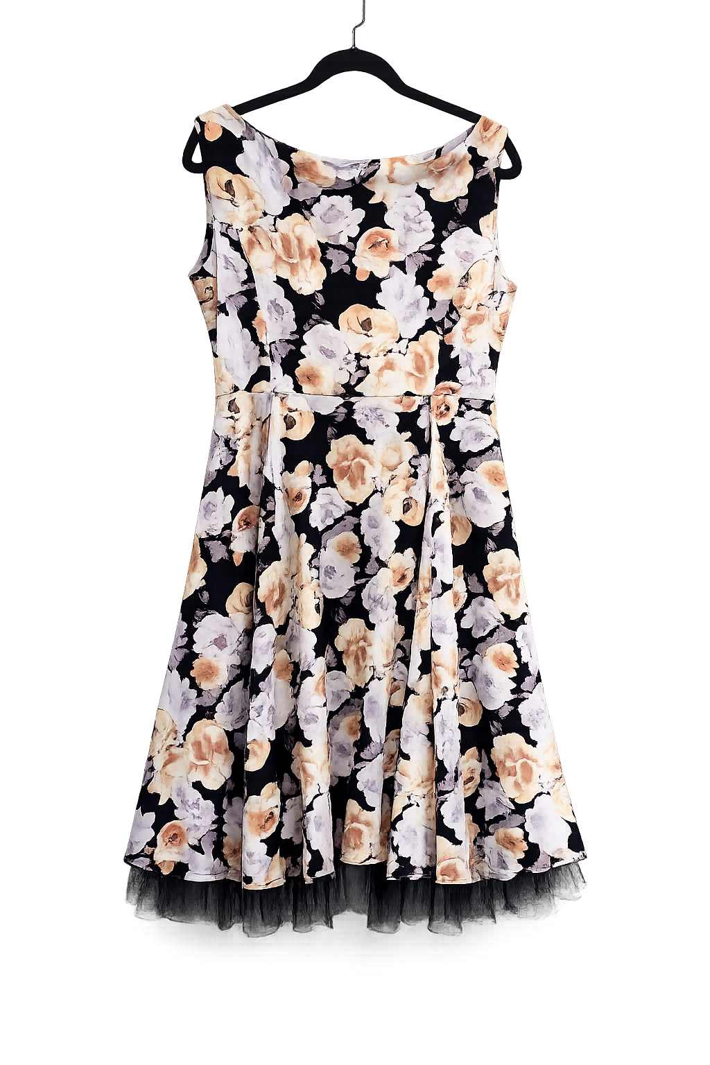 ❤️ Hearts & Roses London Vert Shadow Floral Dress Retro 50s Plus Size 20-22 ❤️