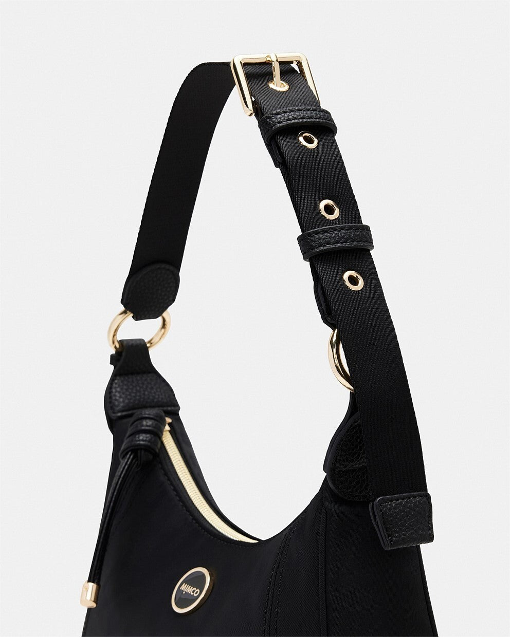 MIMCO NEXTALGIA SHOULDER BAG Black Genuine New RRP $199.95