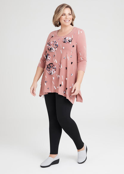Taking Shape Foil & applique Natural Top Size 14-16 New RRP $129