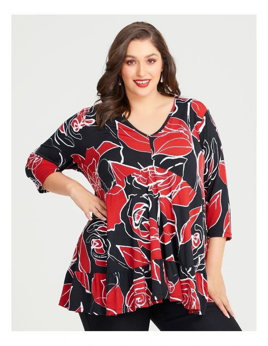Taking Shape Girl On Fire Luna & Foil Top i Plus Size 14 New With Tags RRP $110