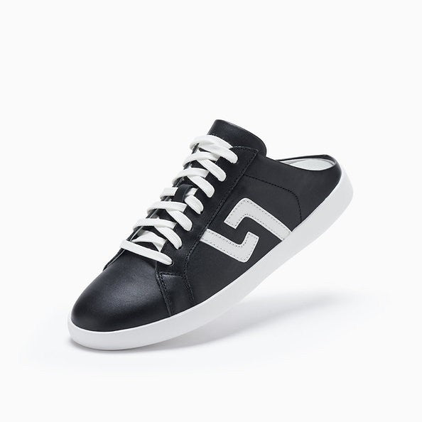 Rollie Prime Slipon Black Nite All Leather Sneakers New RRP $199 Size EU 40 AU 9