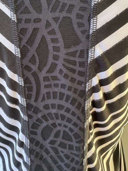 TS TAKING SHAPE Black/Pink/White/Green Geometric TOP SIZE XS=14/16