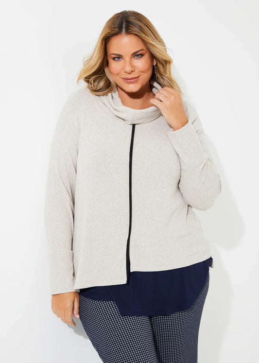 Taking Shape Natural Cozy Overtop in Oatmeal Size 22-24 New With Tags 🖤RRP $120