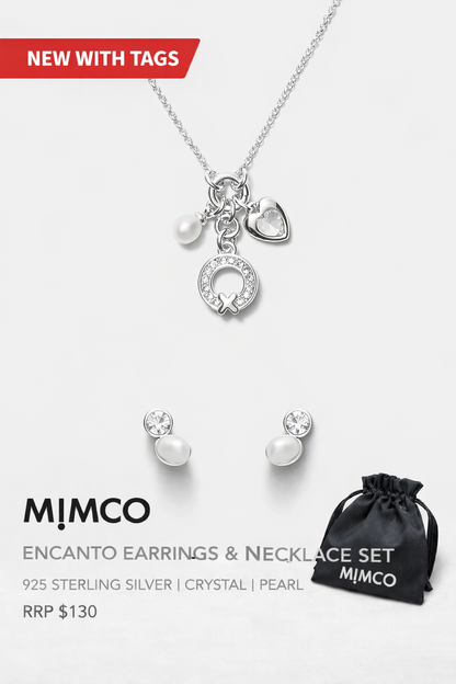 MIMCO Mystique Earrings Duo set  in Silver  4 pieces✨ with Dust Bag RRP $130 ✨