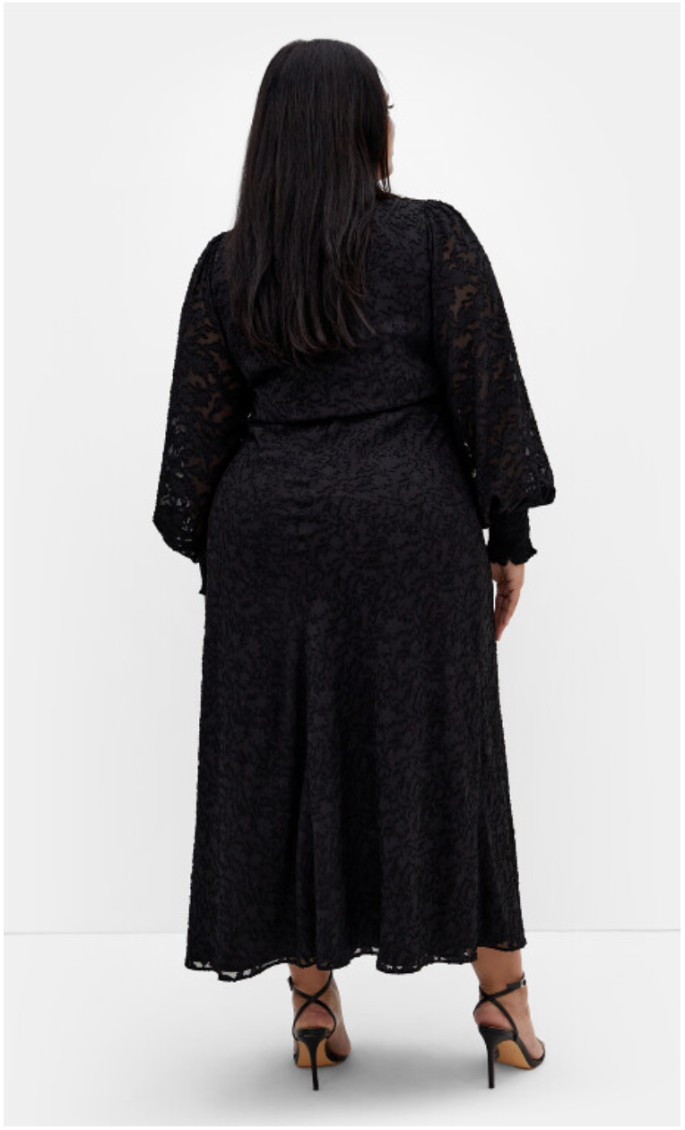 City Chic Marci Tie Front Maxi Dress - Black New Plus ❤️ Size 18 ❤️ RRP $140