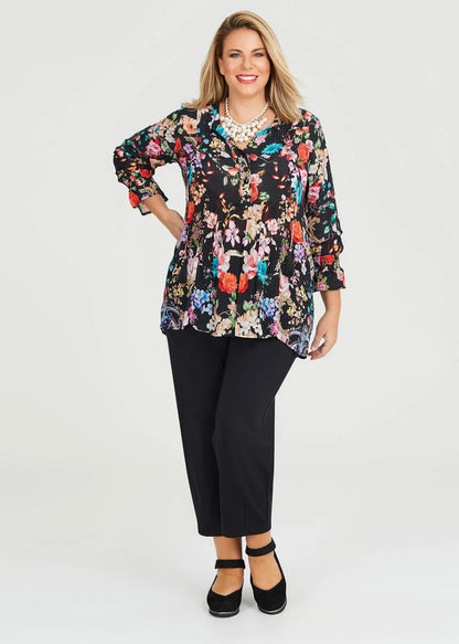 Taking Shape Natural Desert Bloom Tunic in Print Plus Size 14 BNWT