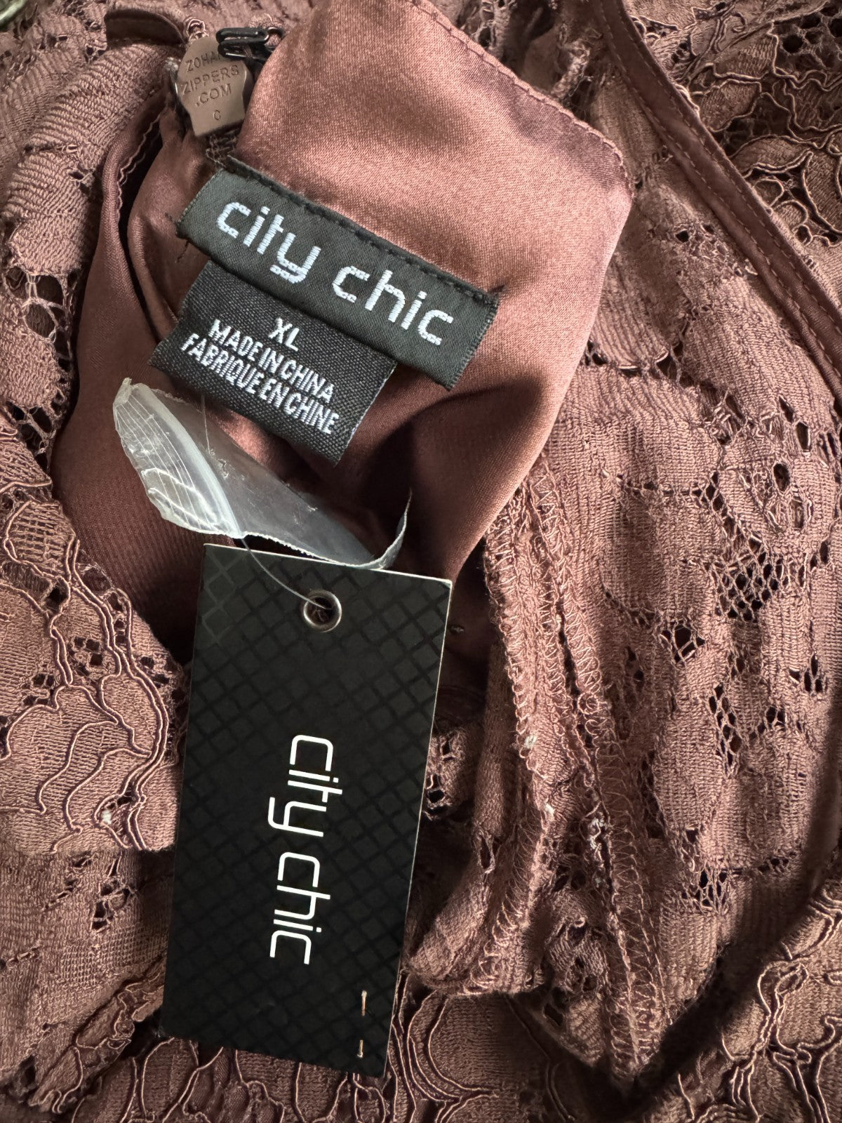 CITY CHIC Sienna Dress in Mocha Brown Plus Size XL/22 NWT [RRP $159.95]