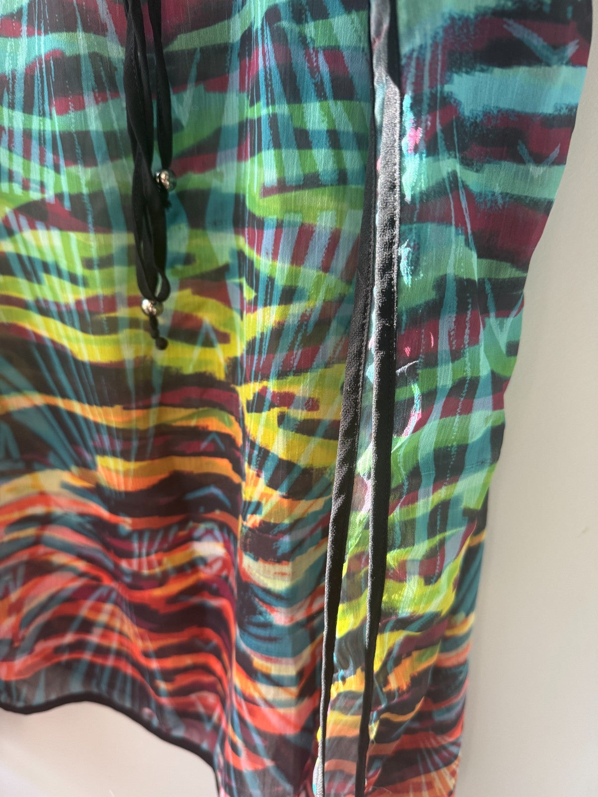 City Chic Sheer Chiffon Kaftan Beach Cover Plus Size M 18 ⭐RRP $89⭐ As New