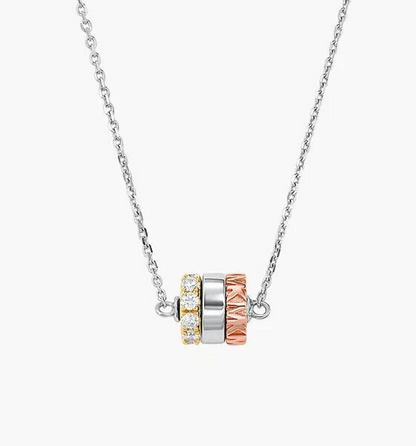 Michael Kors MK Sterling Silver Rondelle Design Necklace Genuine New RRP$265
