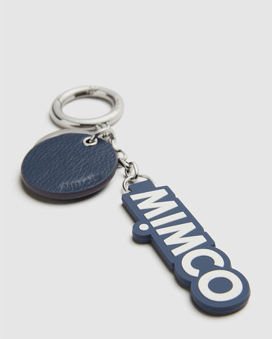 Mimco Key Ring Blue/Silver tone Hardware Genuine Brand New RRP $69.95