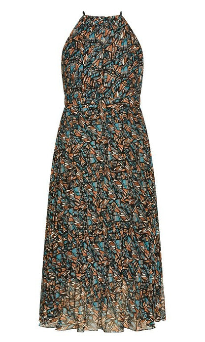 City Chic Regina Print Maxi Dress  Plus Size XL (22) New with Tag RRP $160