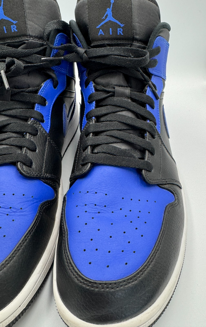 Nike Size 13 Air Jordan 1 Mid Hyper Royal sneakers As new, worn once🌟RARE RETRO