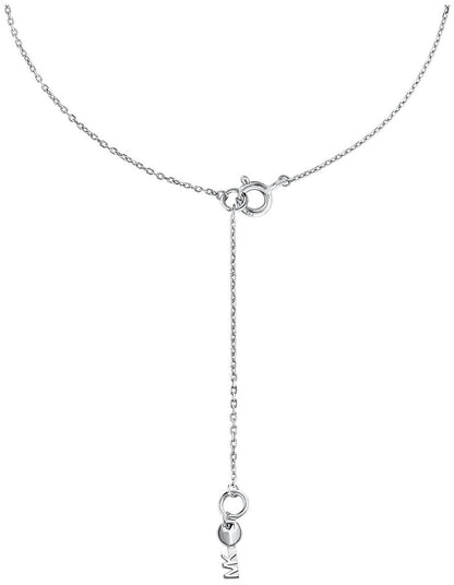 Michael Kors MK Sterling Silver & Zirconia Necklace New RRP $295 Genuine
