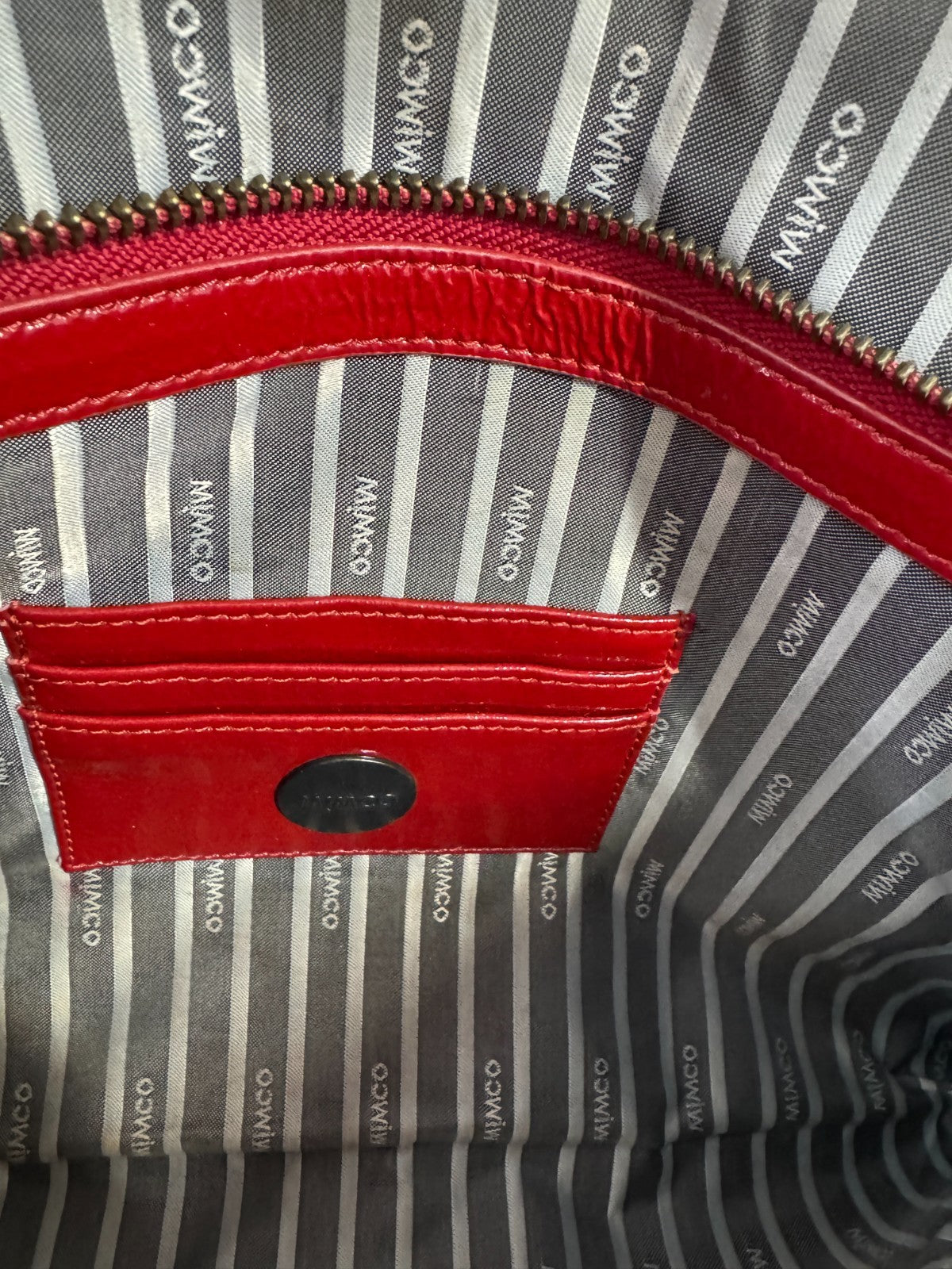 MIMCO 🌟Vintage🌟 Molter Envelope Turnlock Clutch in Patent Leather in Scarlet