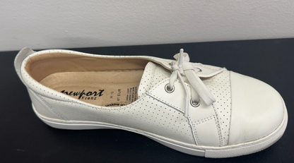 Newport Frenz Shoes Women 10W White Leather Upper & Lining Comfort Shoes RRP$170