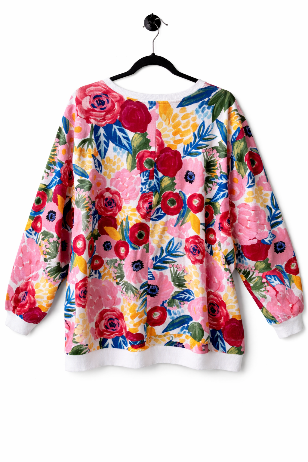 🌸 Taking Shape Cotton Floral Sweatshirt Plus Size 28 Bright Print  🌸  As New