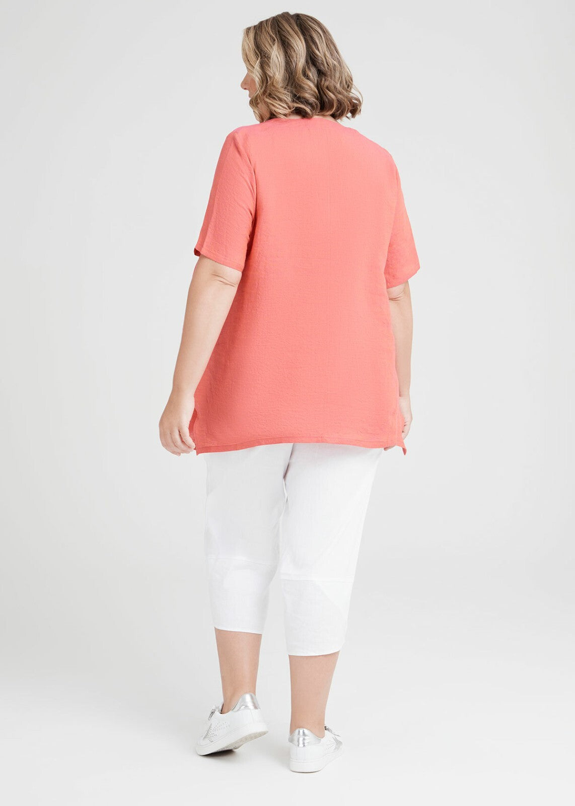Taking Shape Jardin Linen Tuck Tunic Plus Size 12 New RRP $159 NEW
