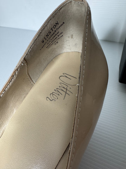 Wittner Winston Nude Patent Low Wedges Stunning & Versatile RRP $140 As New EU39