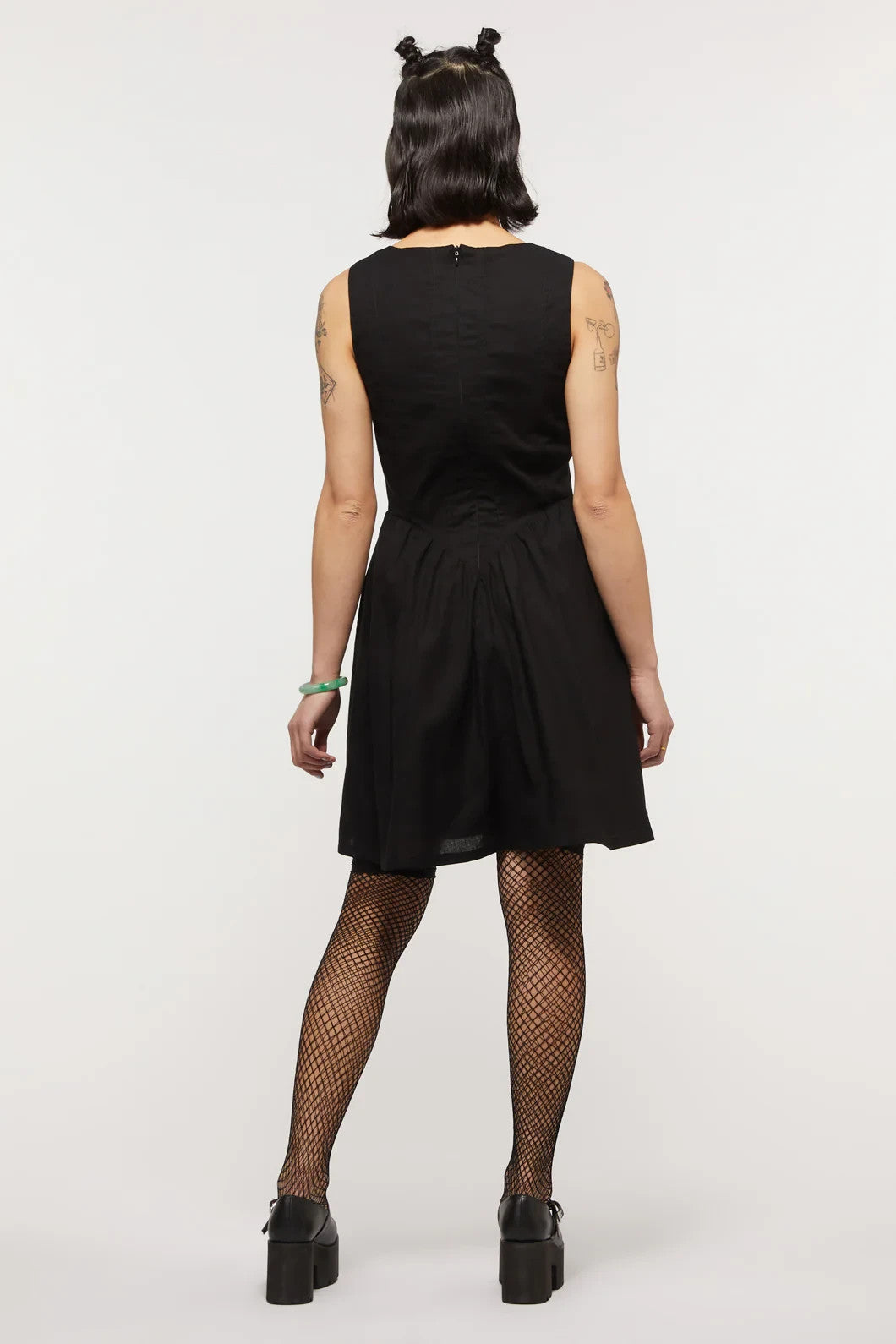 DANGERFIELD CARPE DIEM BLACK COTTON GOTH PUNK EMO CORSET DRESS *NEW* 20 RRP $108