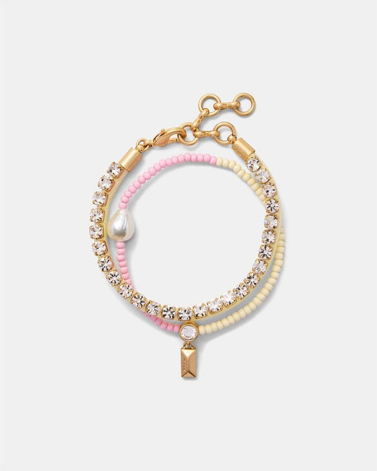 Mimco Goddess Duo Bracelet - Pink/Sand ⭐New with Tags⭐ Stunning  RRP $80.00