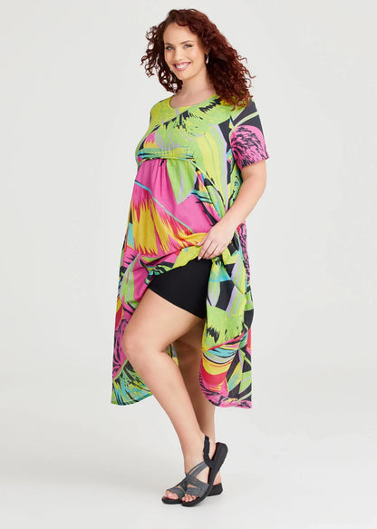 Taking Shape 100% Cotton Gauze Favourite Dress sze 14 in Pop Floral RRP $150 NEW