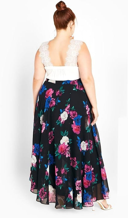 City Chic Michaela Print Wrap Skirt Women's Plus Size L 20 ⭐RRP $99⭐ As New