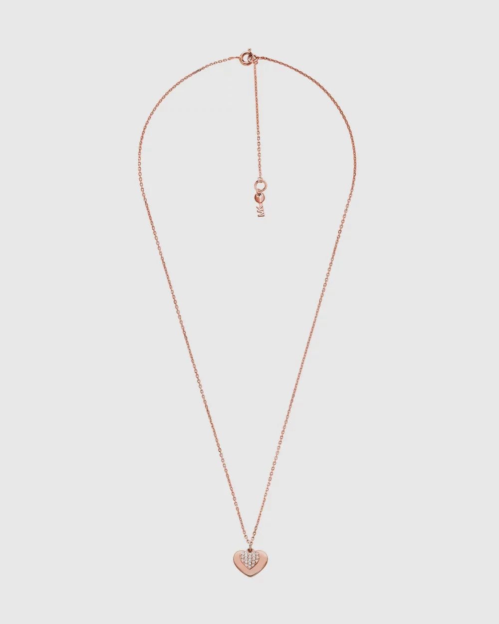 Michael Kors MK  Love Rose Gold Plated Silver Necklace New RRP $245 Genuine
