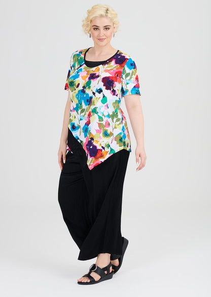 Taking Shape Fleur Top Plus Size 14-16 No Iron great for travelling RRP $110