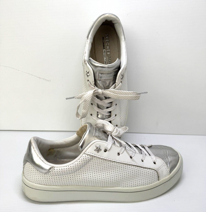 Skechers Hi-Lite - Silver/White Leather Sneaker