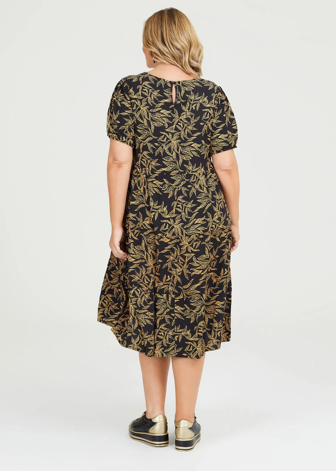 Taking Shape Natural Golden Tiered Dress Plus Size 20 🖤 Cool 🖤 RRP $150