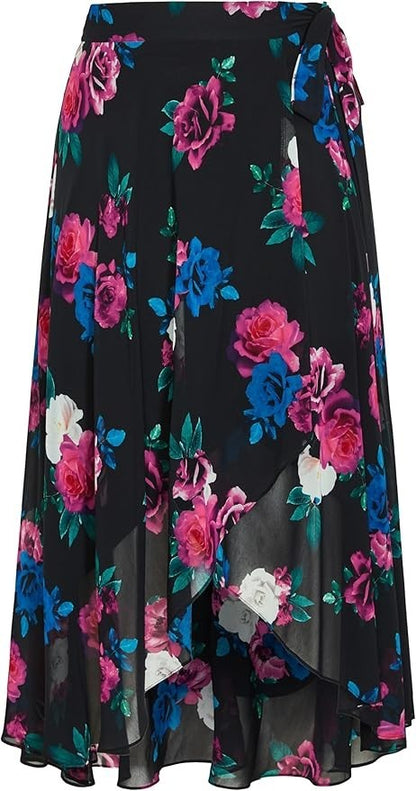 City Chic Michaela Print Wrap Skirt Women's Plus Size L 20 ⭐RRP $99⭐ As New