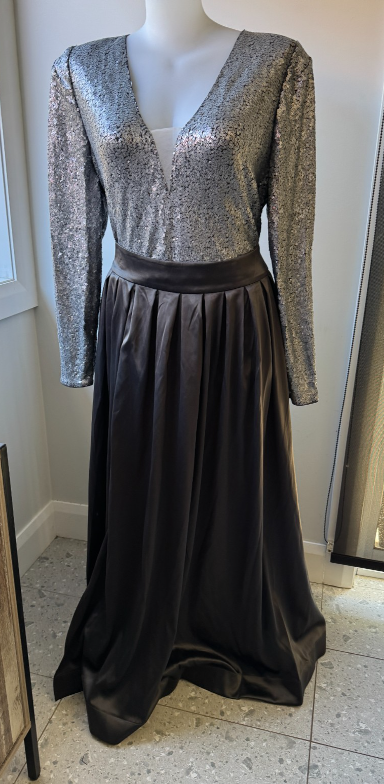 CITY CHIC Rosalie Luxe Maxi Sequin S/Split Dress Plus Sz XL/22 🖤 RRP $499.95 🖤