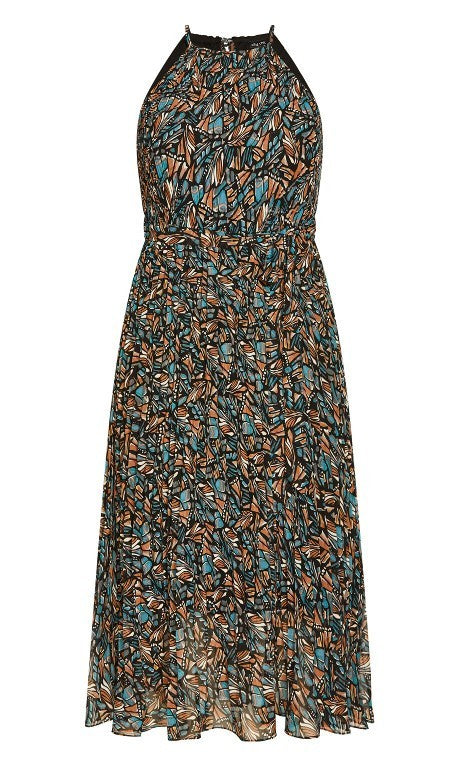 City Chic Regina Print Maxi Dress  Plus Size XL (22) New with Tag RRP $160