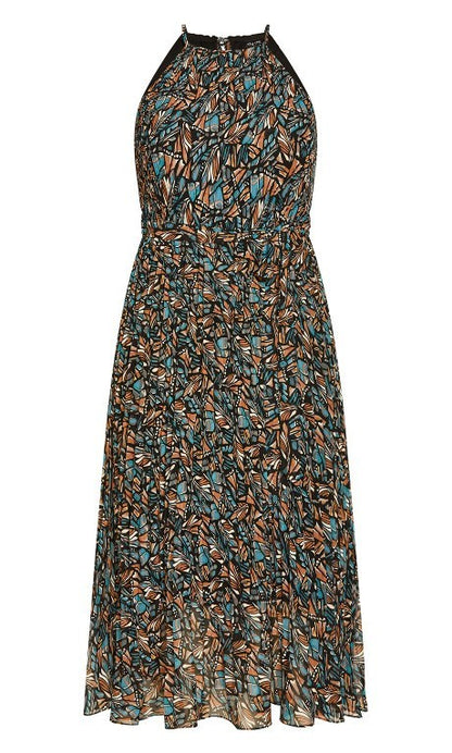 City Chic Regina Print Maxi Dress  Plus Size XL (22) New with Tag RRP $160
