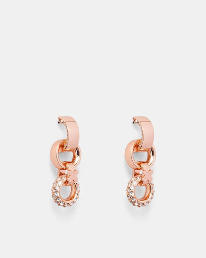 Mimco Mim Dream Earrings set in Rose Gold RRP $129  New Rose Gold + Dust Bag